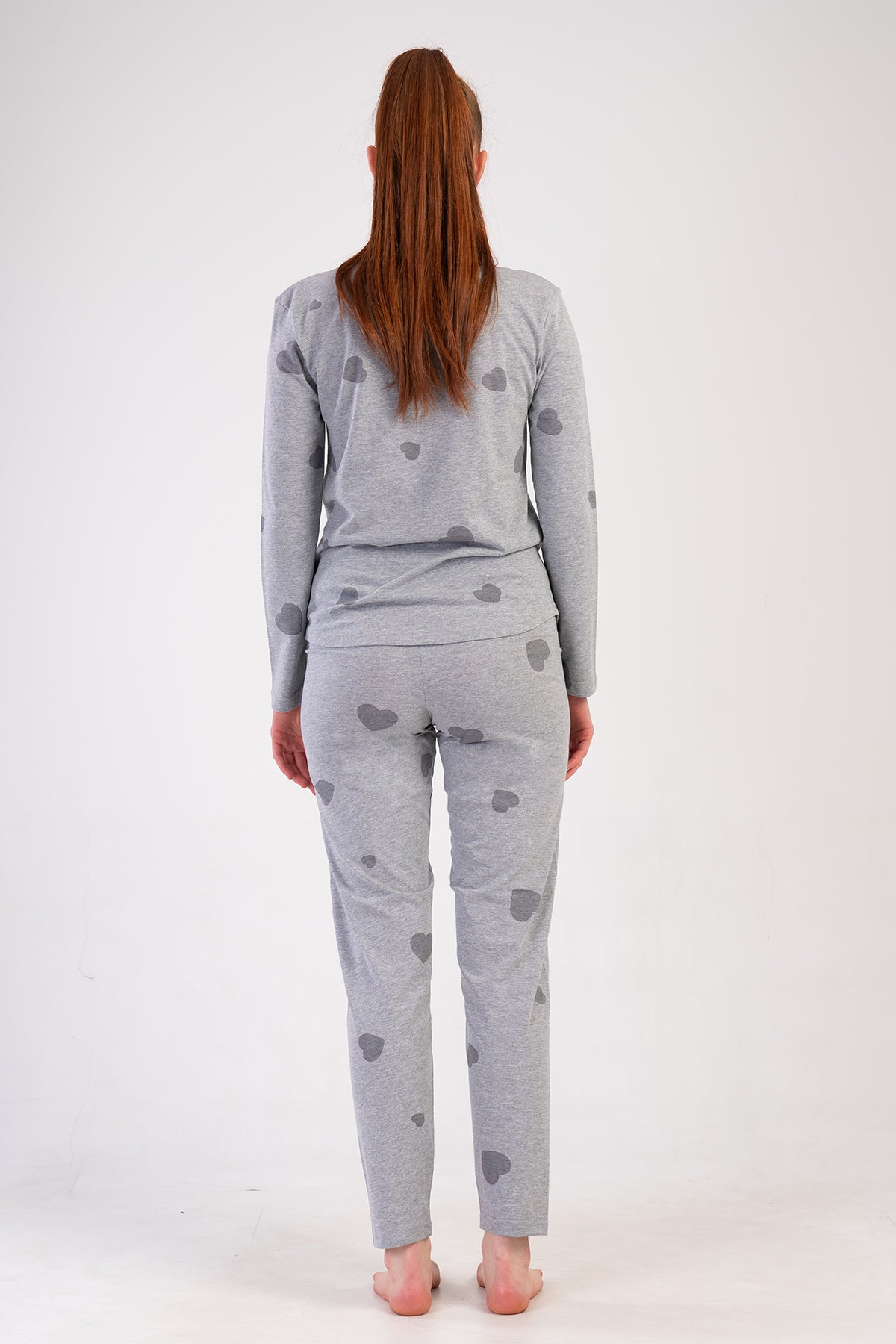 KADIN P.SUPREM O YAKA UZUN KOL ETEGI OVAL PIJAMA TAKIM