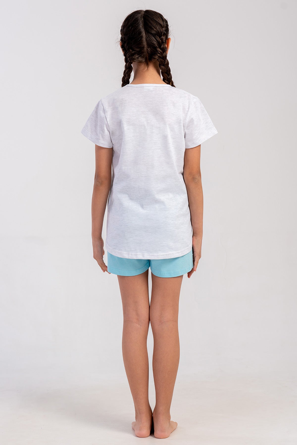 KIZ COCUK P.SUPREM O YAKA KISA KOL ETEGI OVAL SORT TAKIM(1-2/7-8)