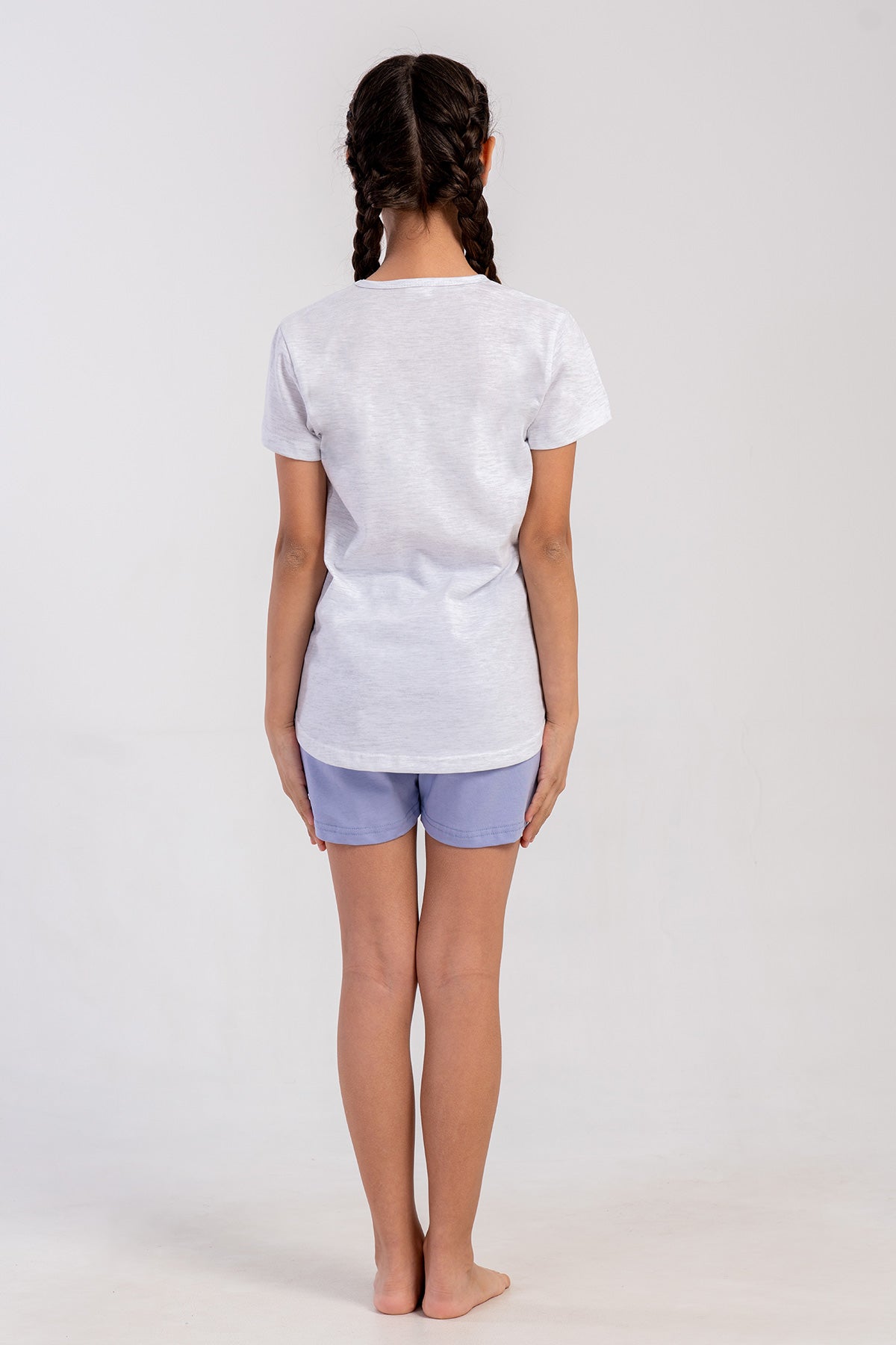 KIZ COCUK P.SUPREM O YAKA KISA KOL ETEGI OVAL SORT TAKIM(1-2/7-8)