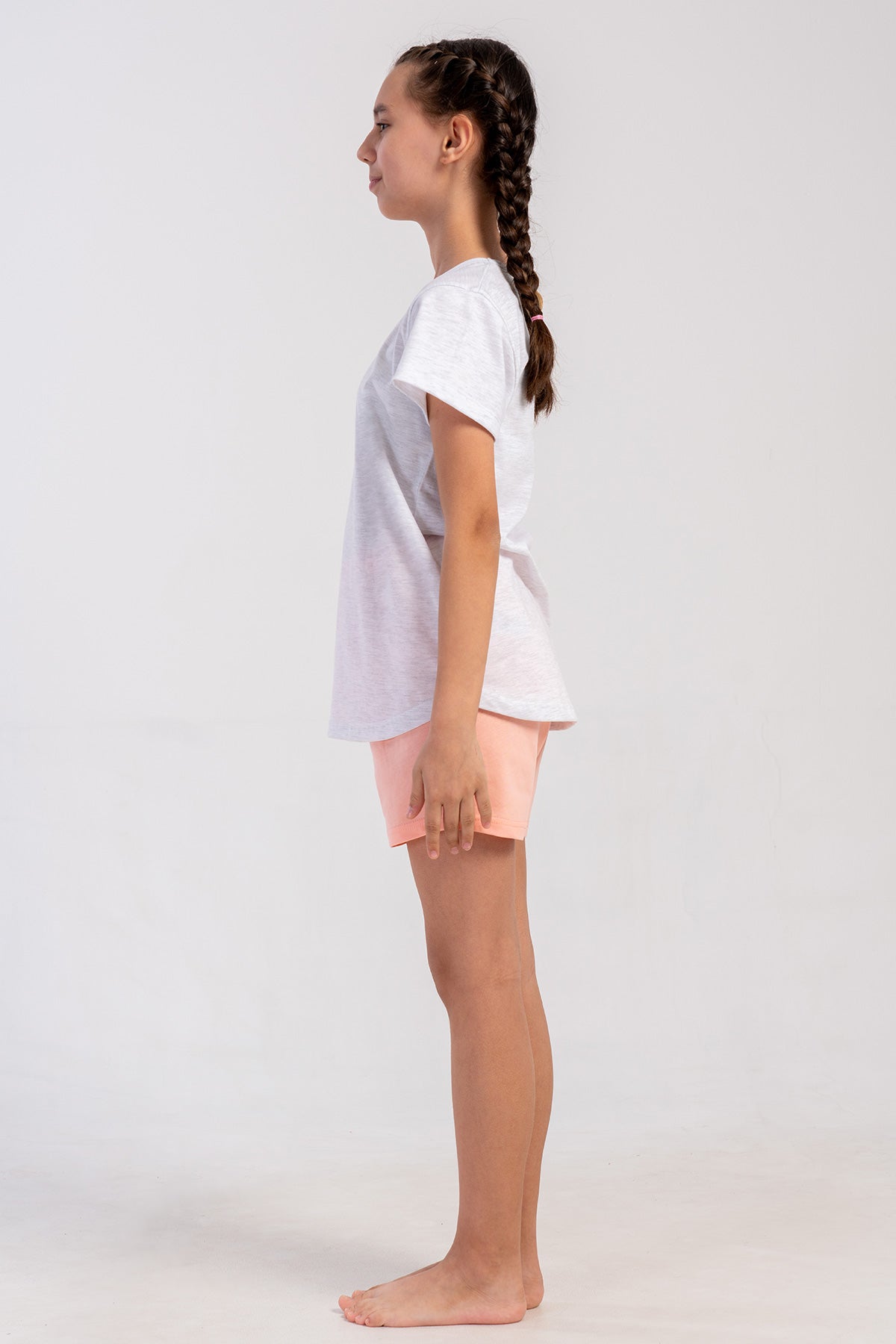 KIZ COCUK P.SUPREM O YAKA KISA KOL ETEGI OVAL SORT TAKIM(1-2/7-8)