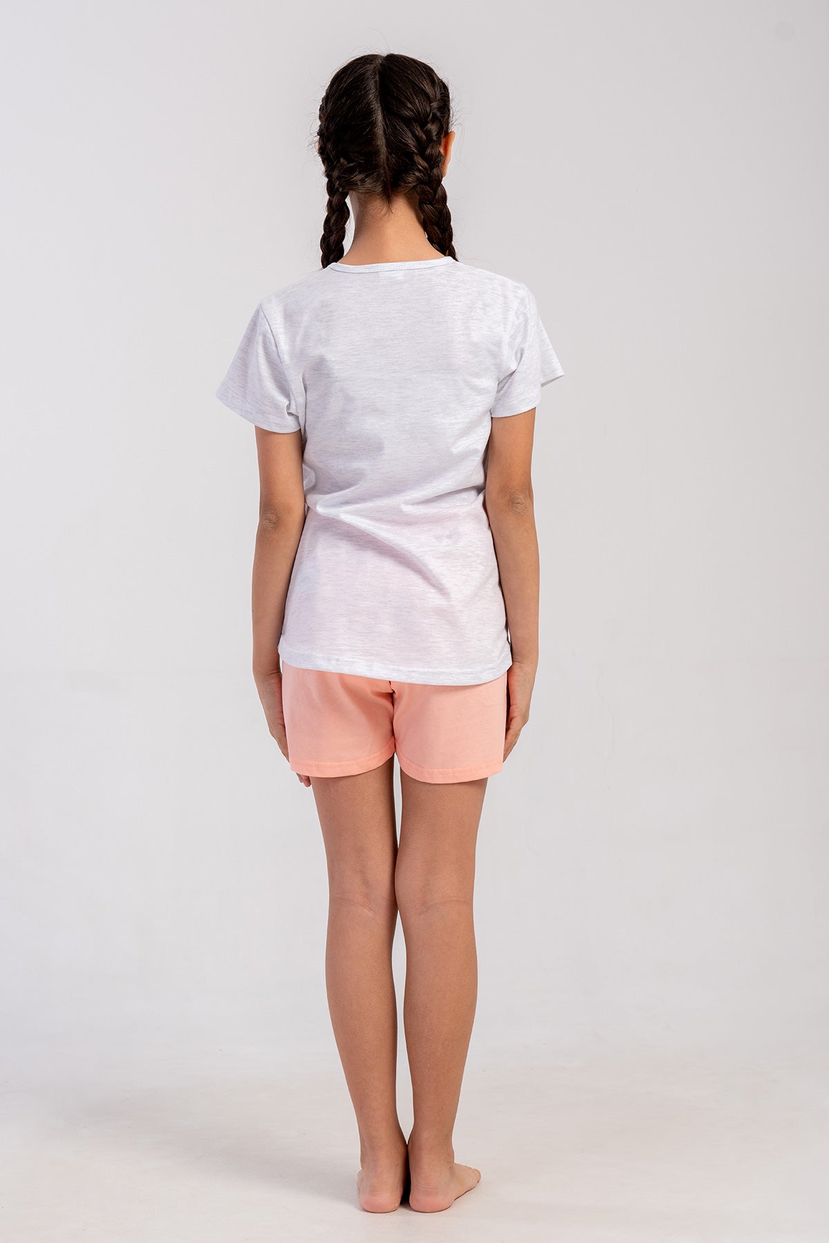 KIZ COCUK P.SUPREM O YAKA KISA KOL ETEGI OVAL SORT TAKIM(1-2/7-8)