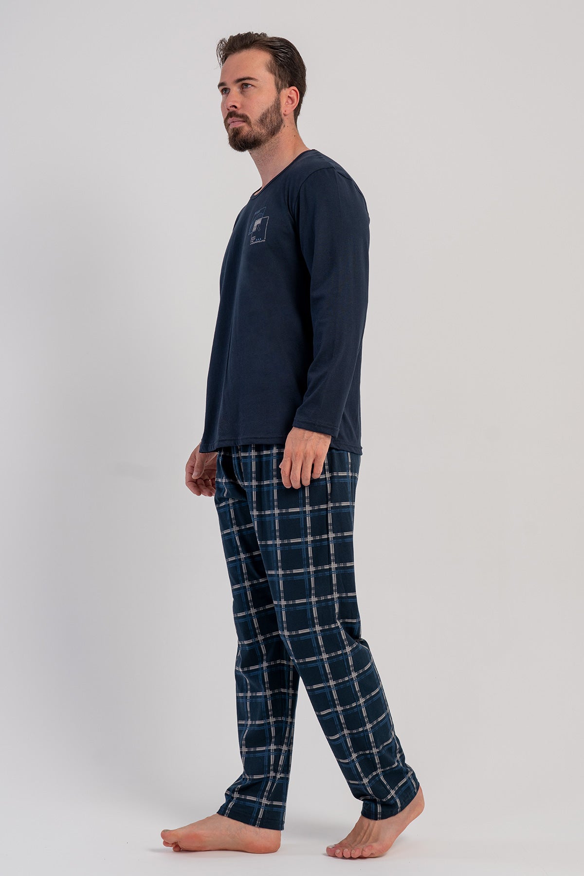 CEPLI ERKEK P.SUPREM XXL O YAKA UZUN KOL PIJAMA TAKIM