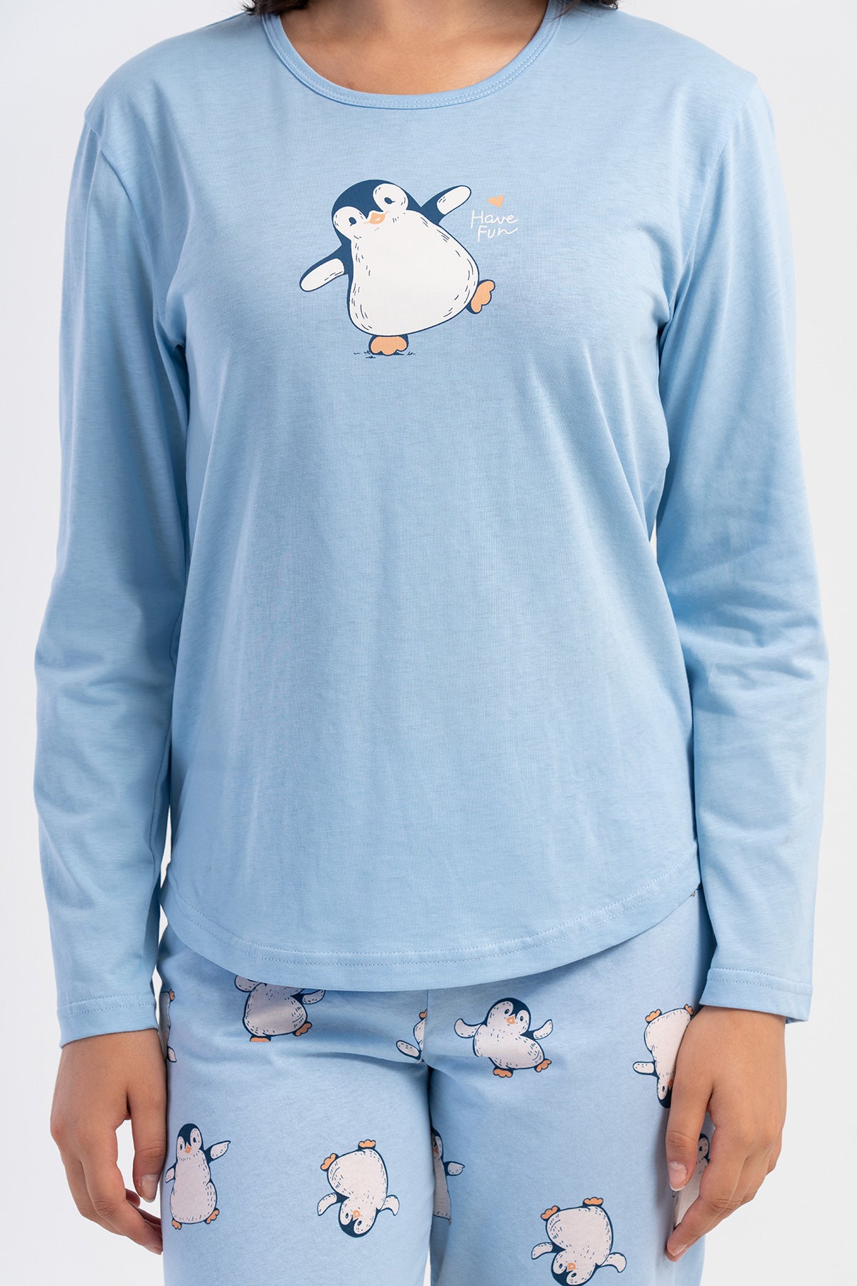 KADIN P.SUPREM O YAKA UZUN KOL ETEGI OVAL MANSETLI PIJAMA TAKIM