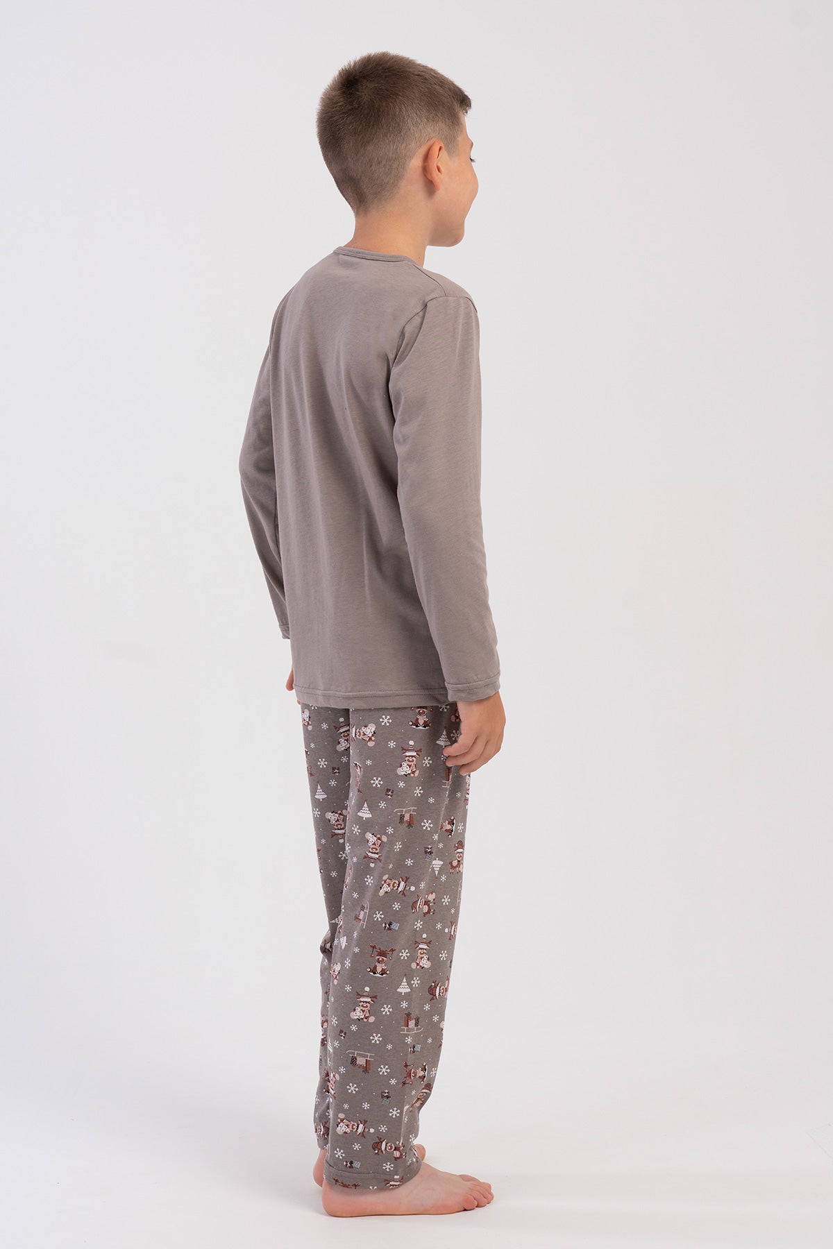 ERKEK COCUK P.SUPREM O YAKA UZUN KOL PIJAMA TAKIM(5-6/13-14)