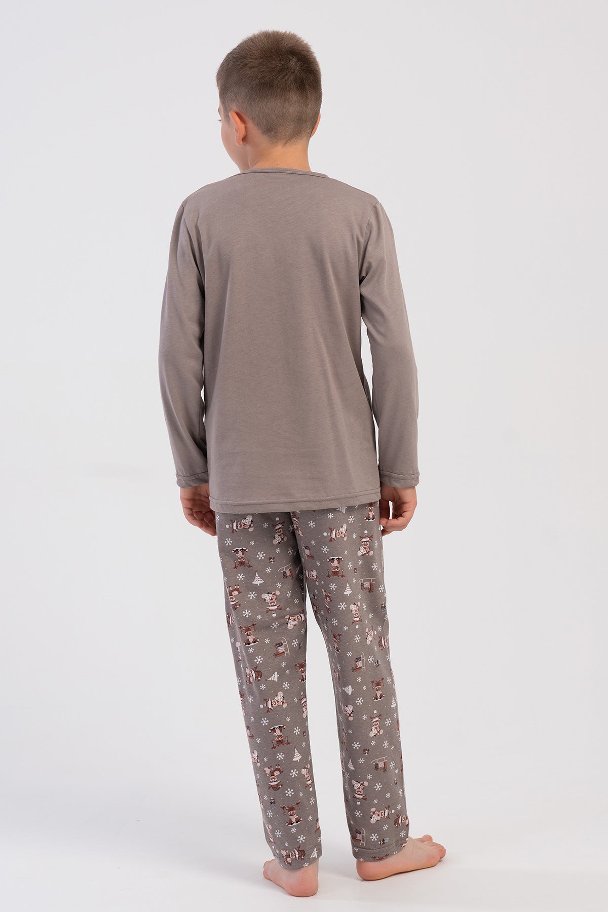 ERKEK COCUK P.SUPREM O YAKA UZUN KOL PIJAMA TAKIM(5-6/13-14)