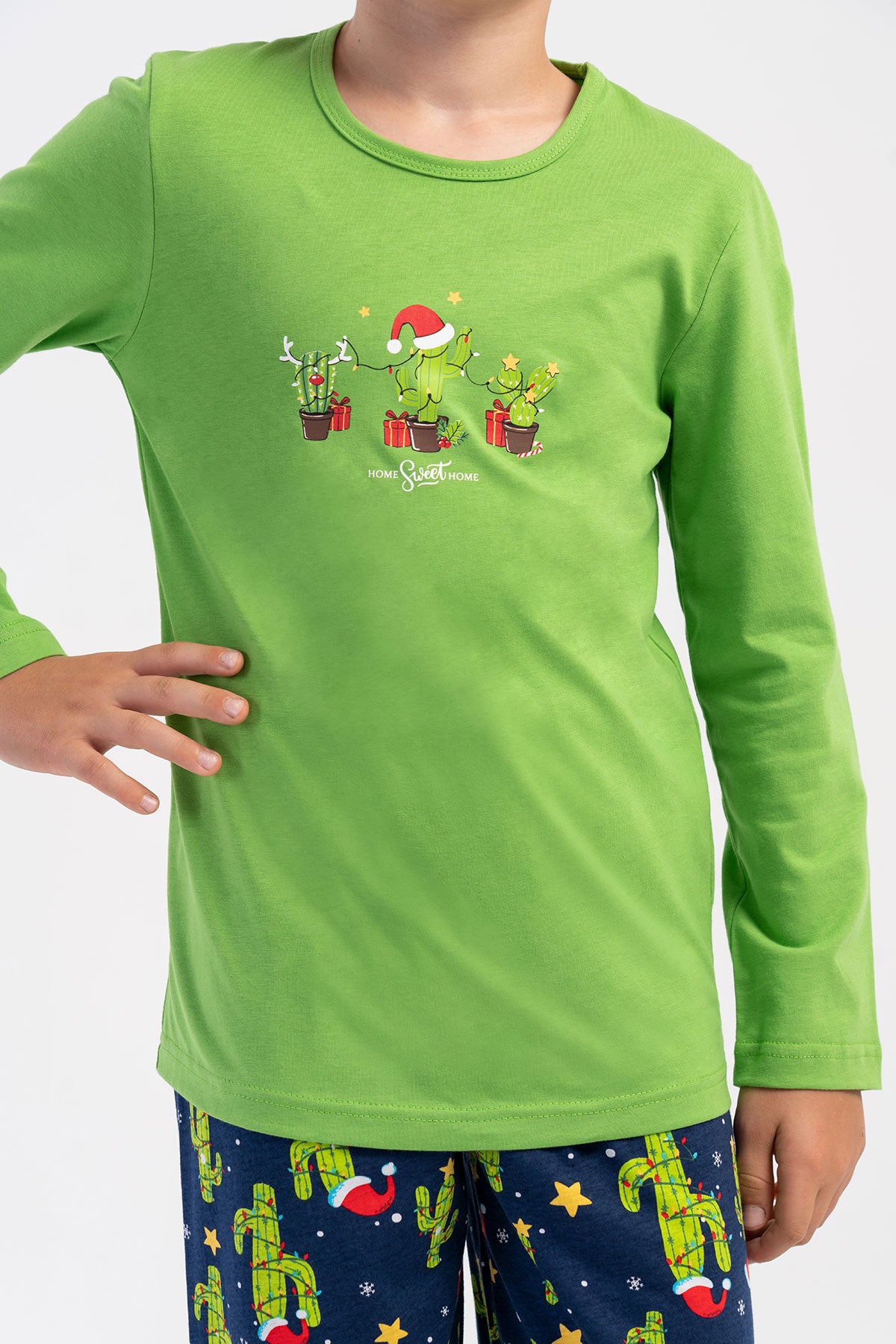 ERKEK COCUK P.SUPREM O YAKA UZUN KOL PIJAMA TAKIM(5-6/13-14)