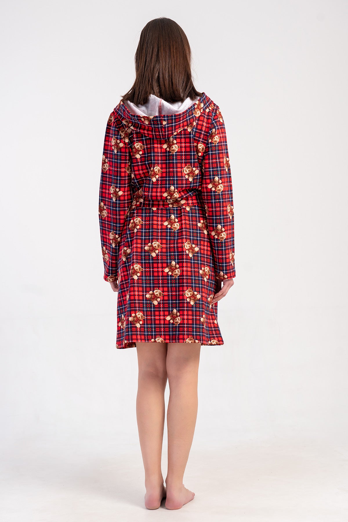 KADIN 2IPLIK KAPSONLU UZUN KOL KISA CEPLI SABAHLIK