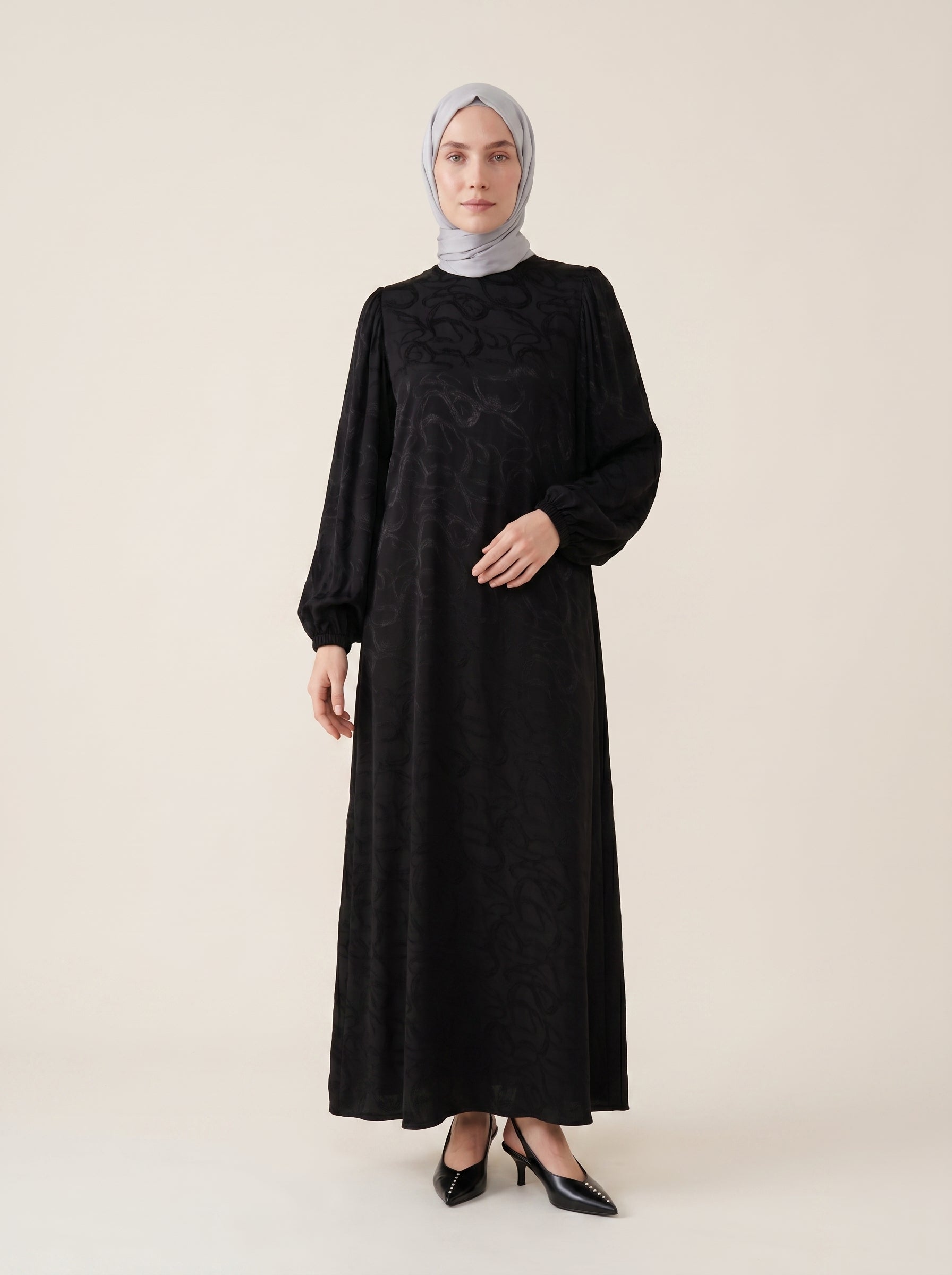 5220 Desenli Elbise