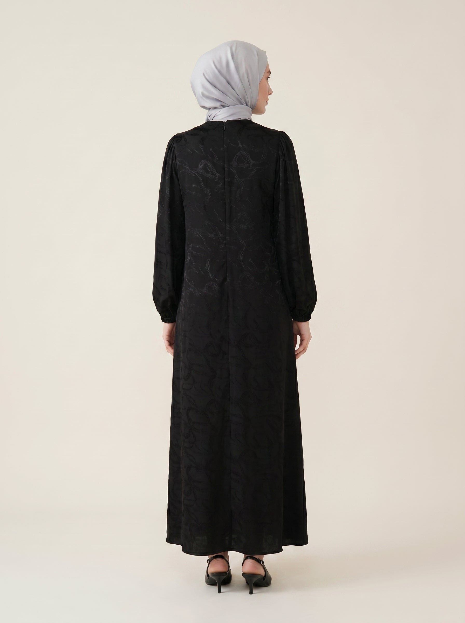 5220 Desenli Elbise