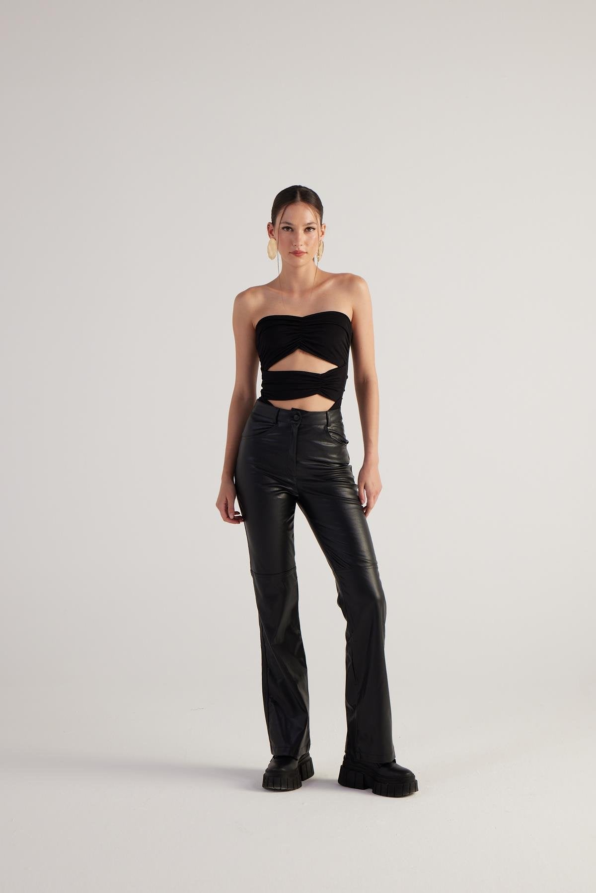 Dolores Deri Pantolon Siyah