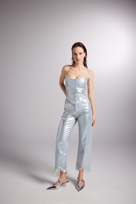 Glossy Jean Pantolon Mavi Mavi L / 30
