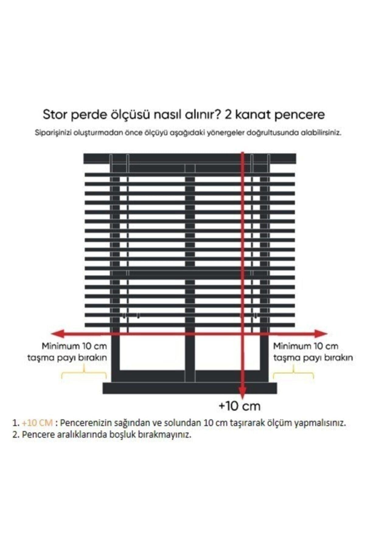 Ithal Kalın Kumaş Stor Perde Etek Dilimli Ekru Krem