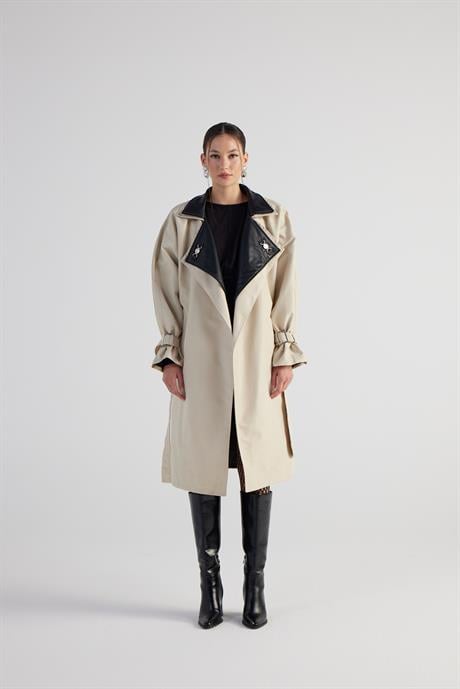 Cloak Trenchcoat Bej Bej STD