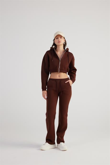Mixed Sweatshirt Kahve