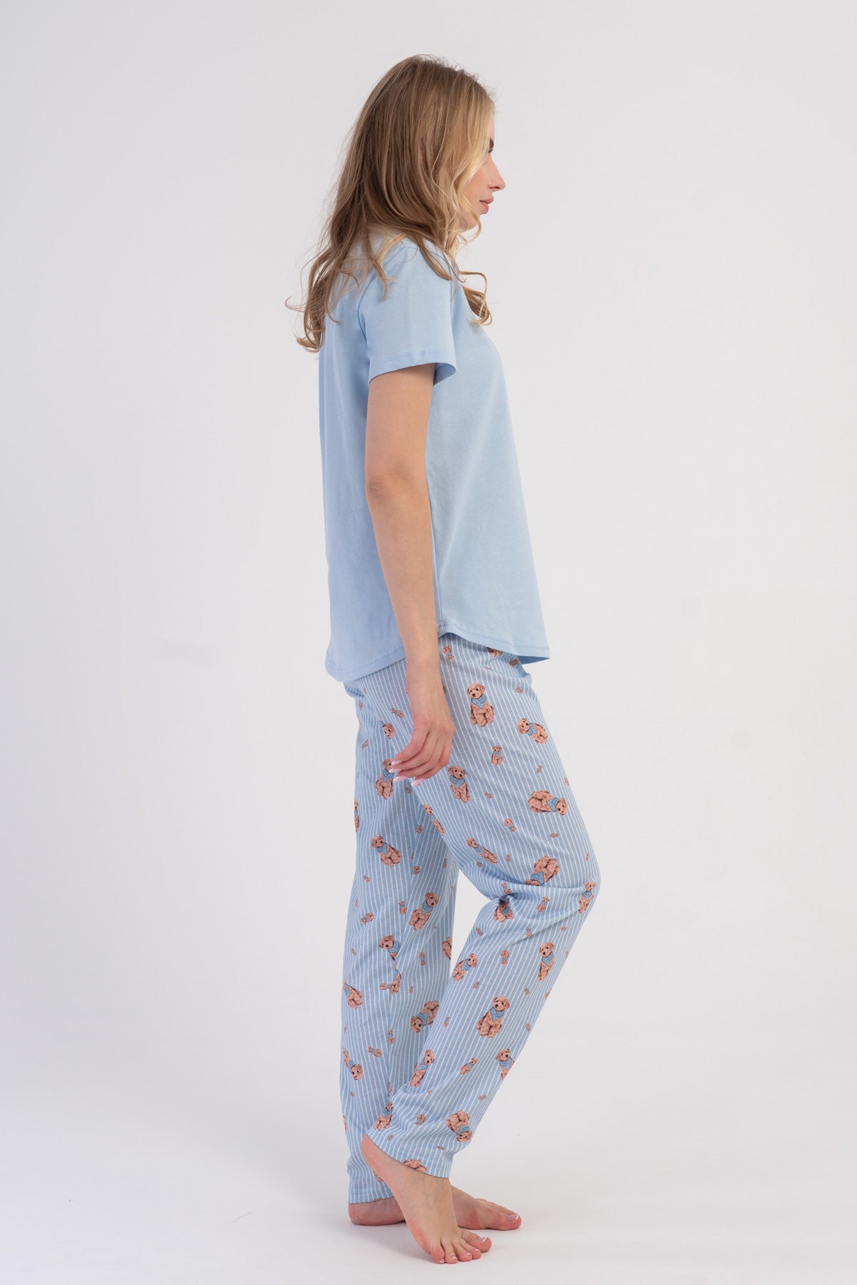 KADIN P.SUPREM O YAKA KISA KOL ETEGI OVAL PIJAMA TAKIM