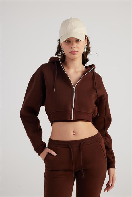 Mixed Sweatshirt Kahve