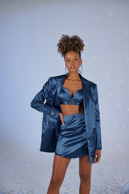 Fancy Blazer Ceket Lacivert