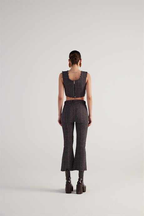Tweed Büstiyer Siyah
