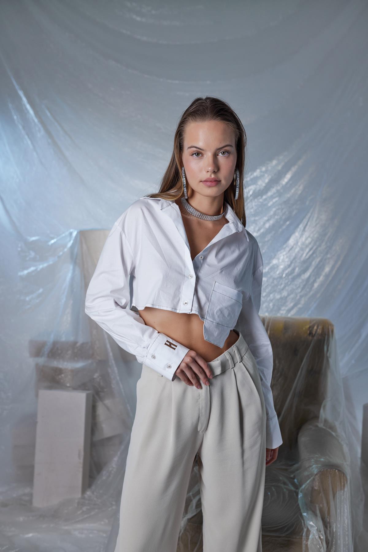 Pocket Gömlek Beyaz