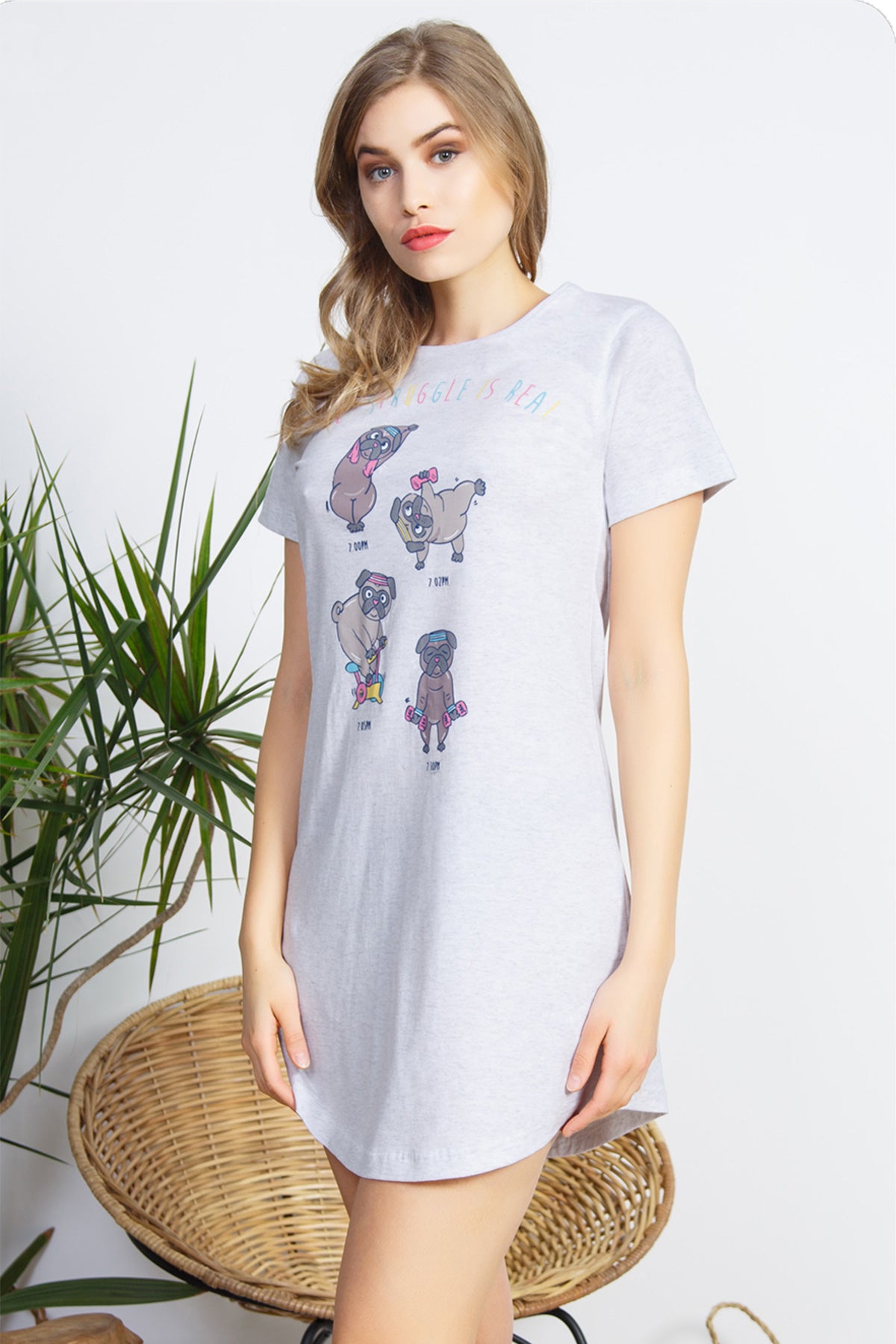 BAYAN P.SUPREM O YAKA KISA KOL ETEGI OVAL TUNIK