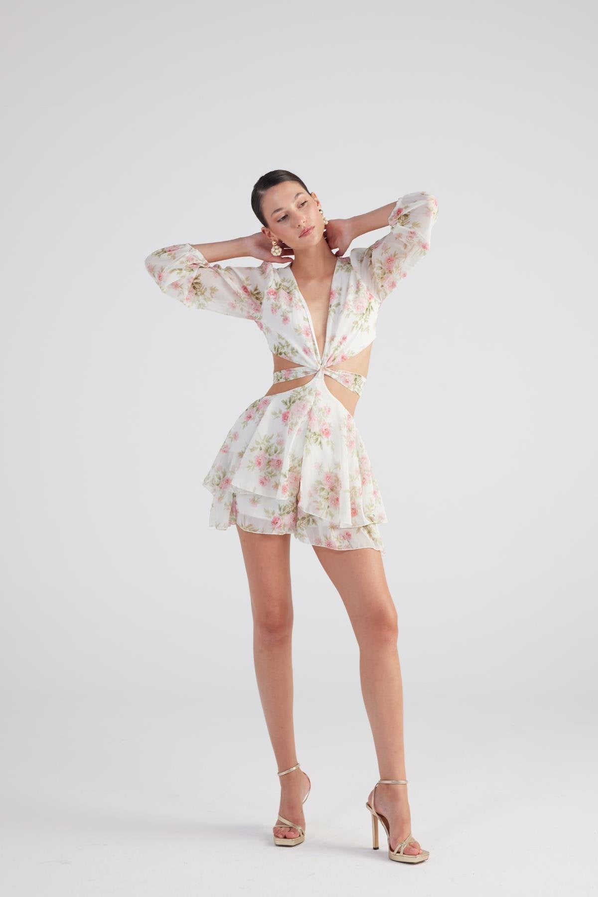 Amalfi Elbise Ekru Ekru L