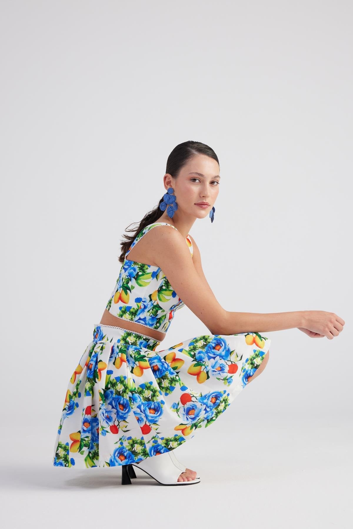 Ravello Mini Etek Mavi