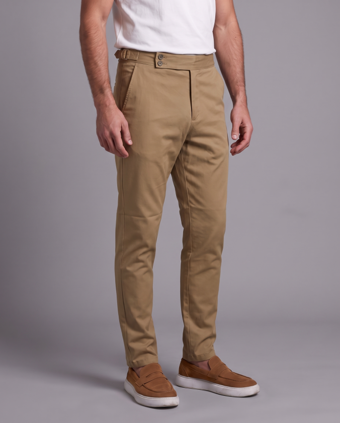 Erkek Toka Detaylı Kumaş Pantolon