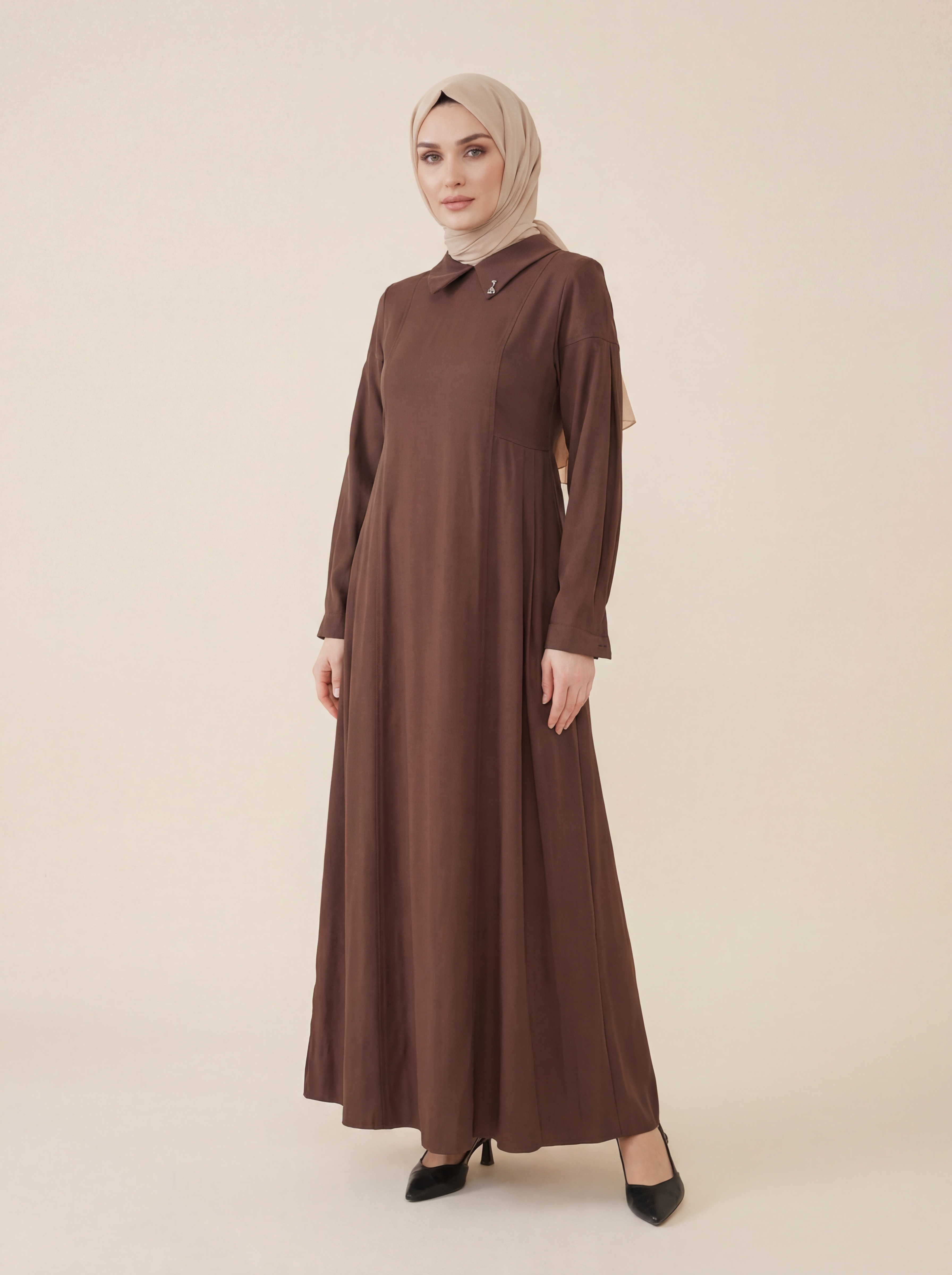 9342 Pileli Elbise