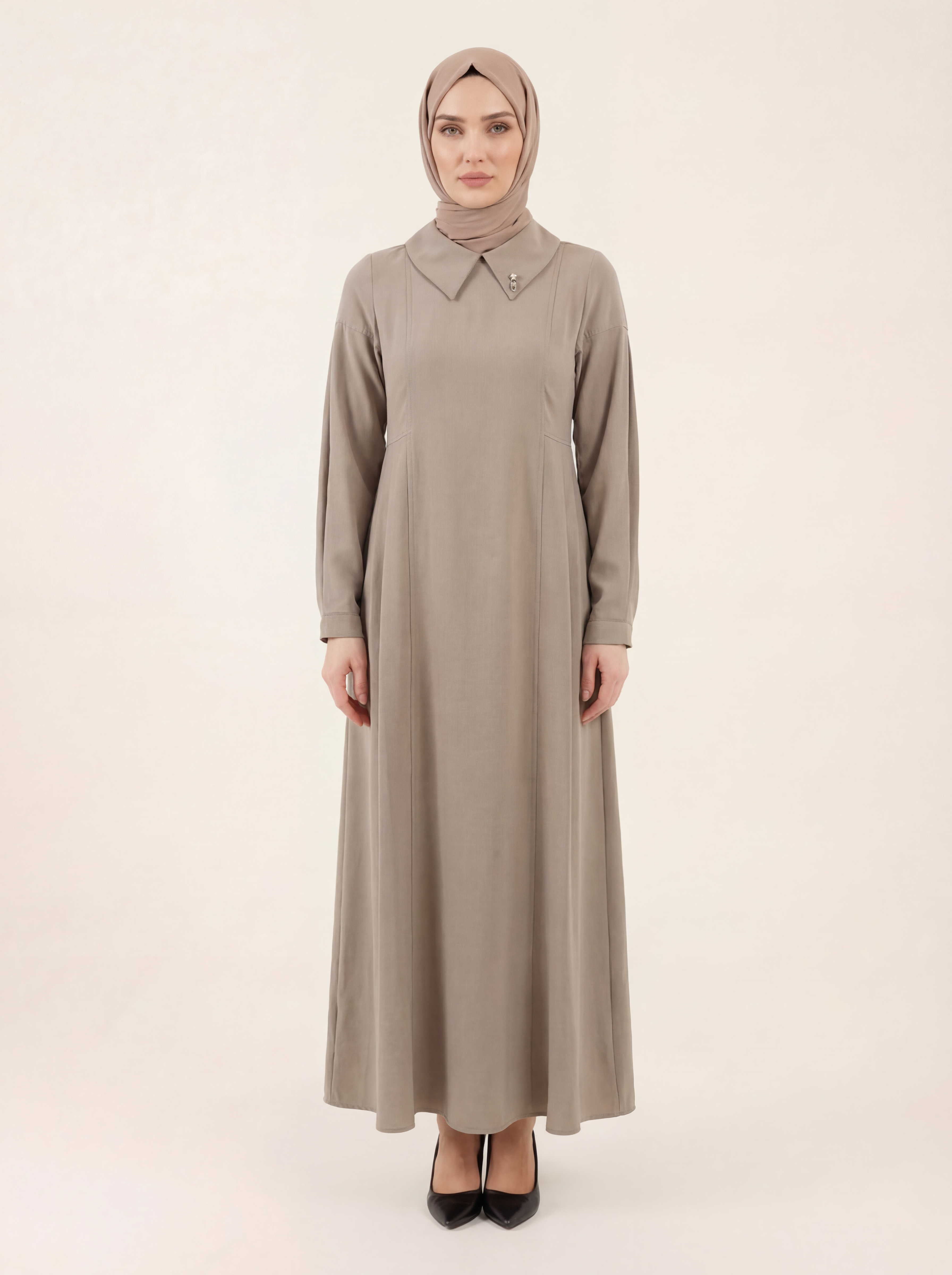 9342 Pileli Elbise