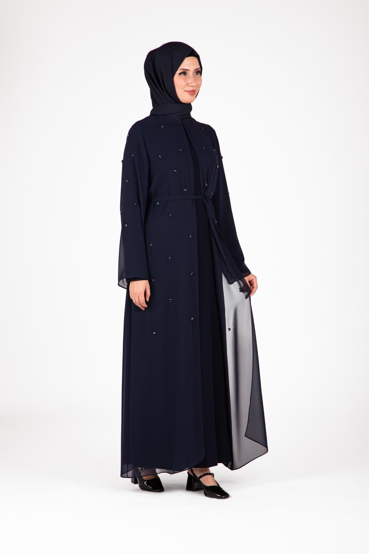 9433 Boncuklu Abaya