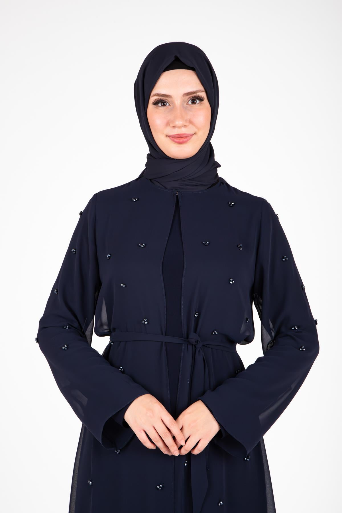 9433 Boncuklu Abaya