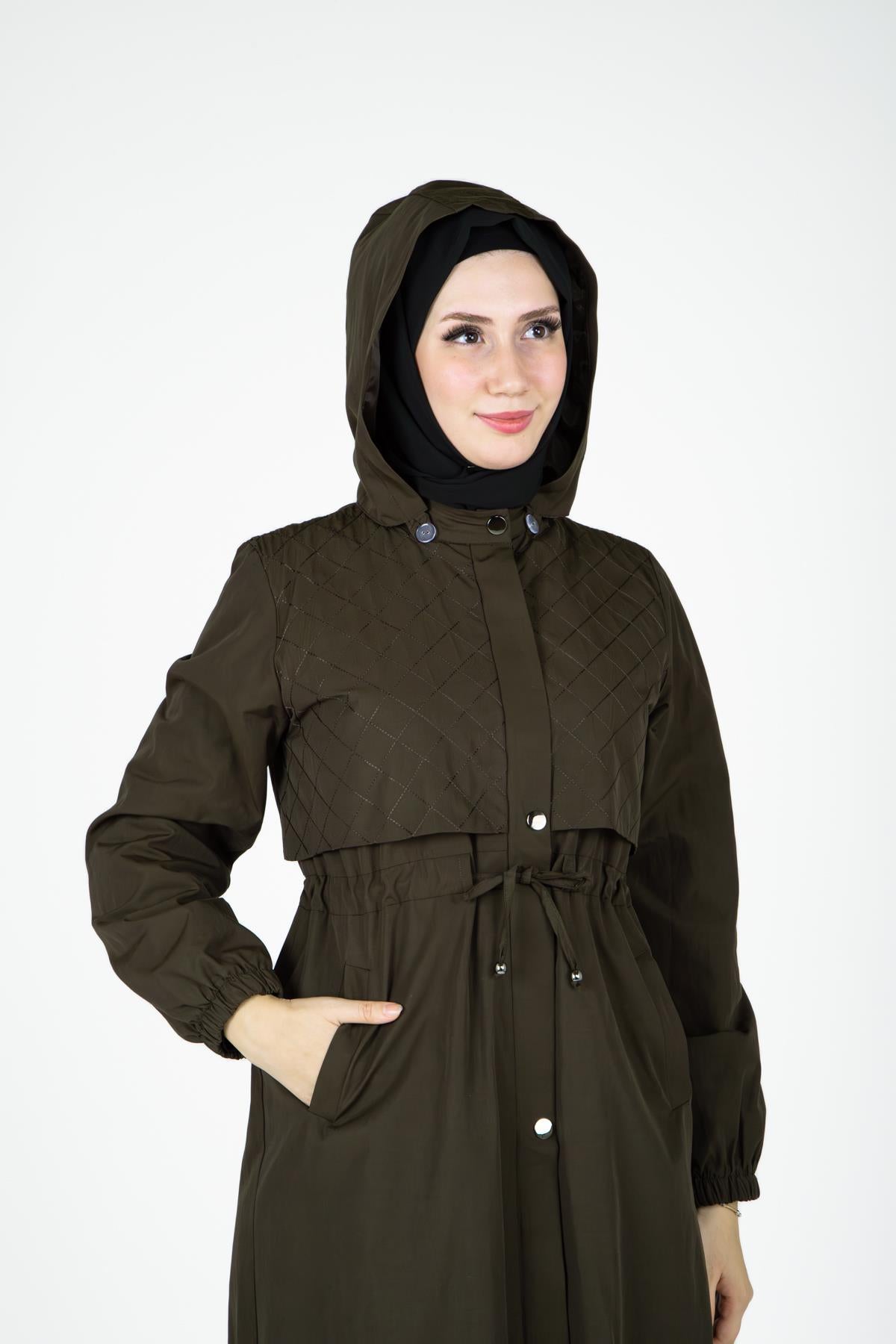 9441 Hooded Trench Coat