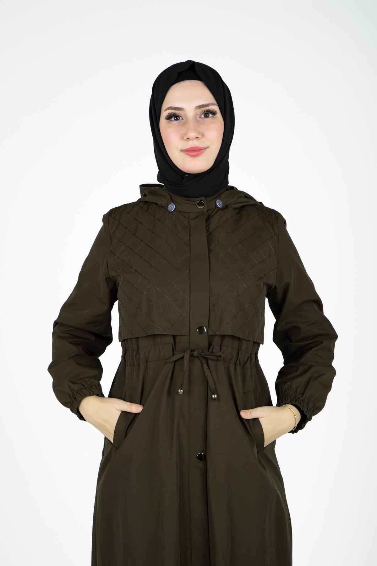 9441 Hooded Trench Coat