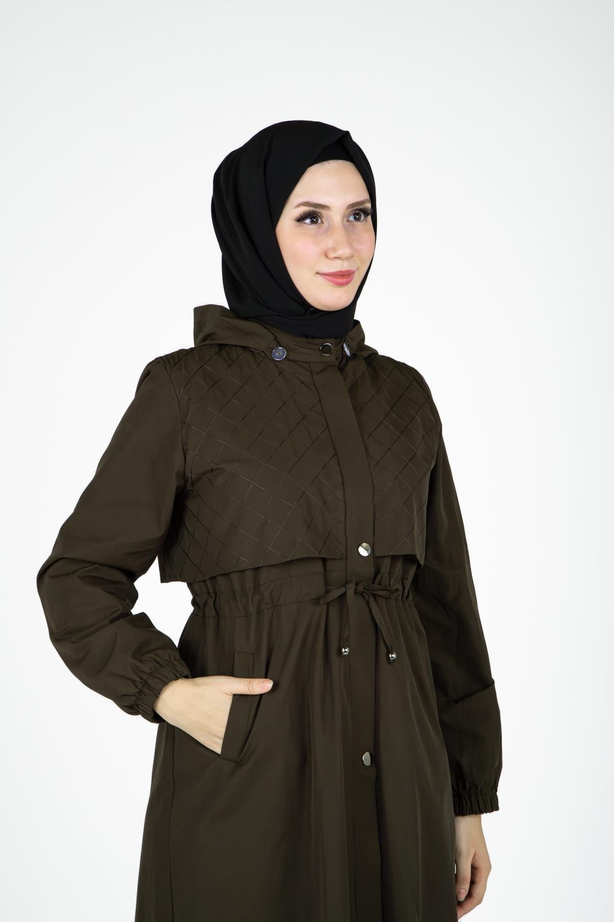 9441 Hooded Trench Coat