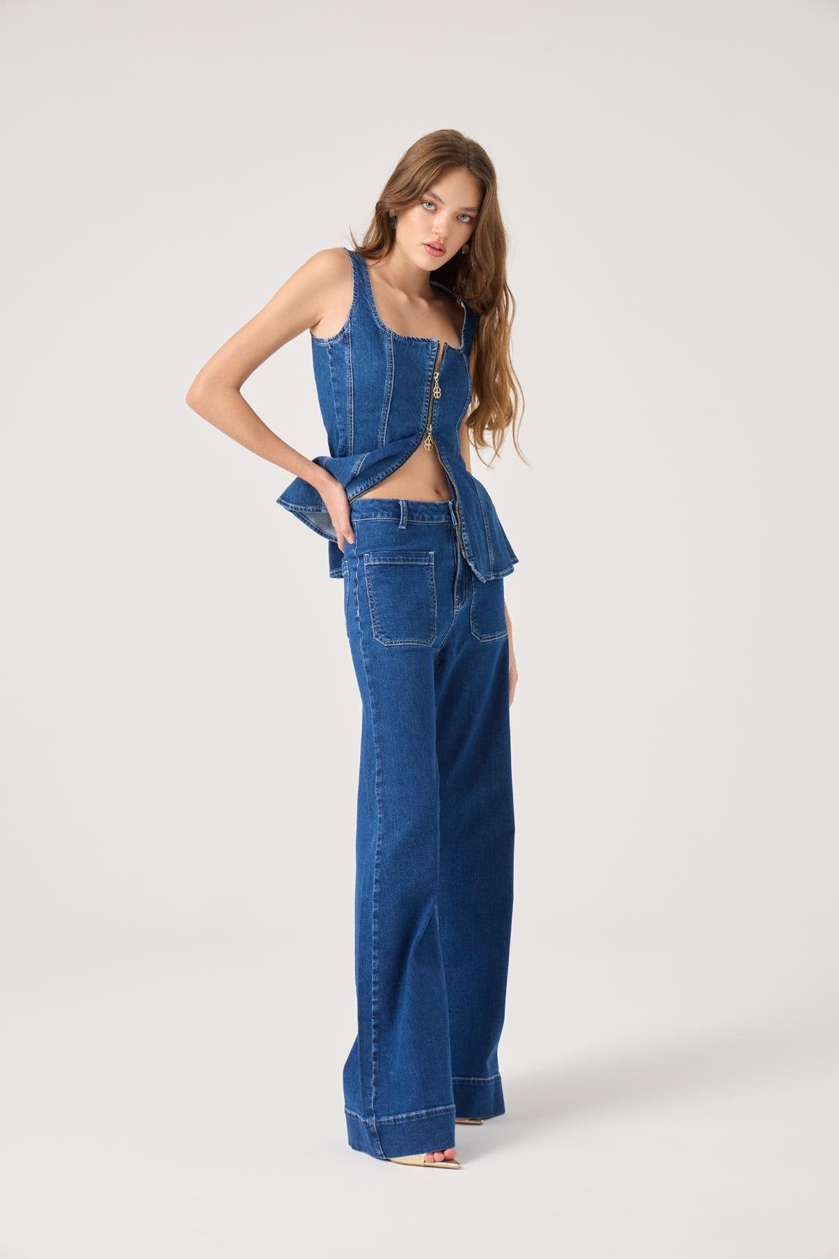 Tiara Jean Pantolon Mavi