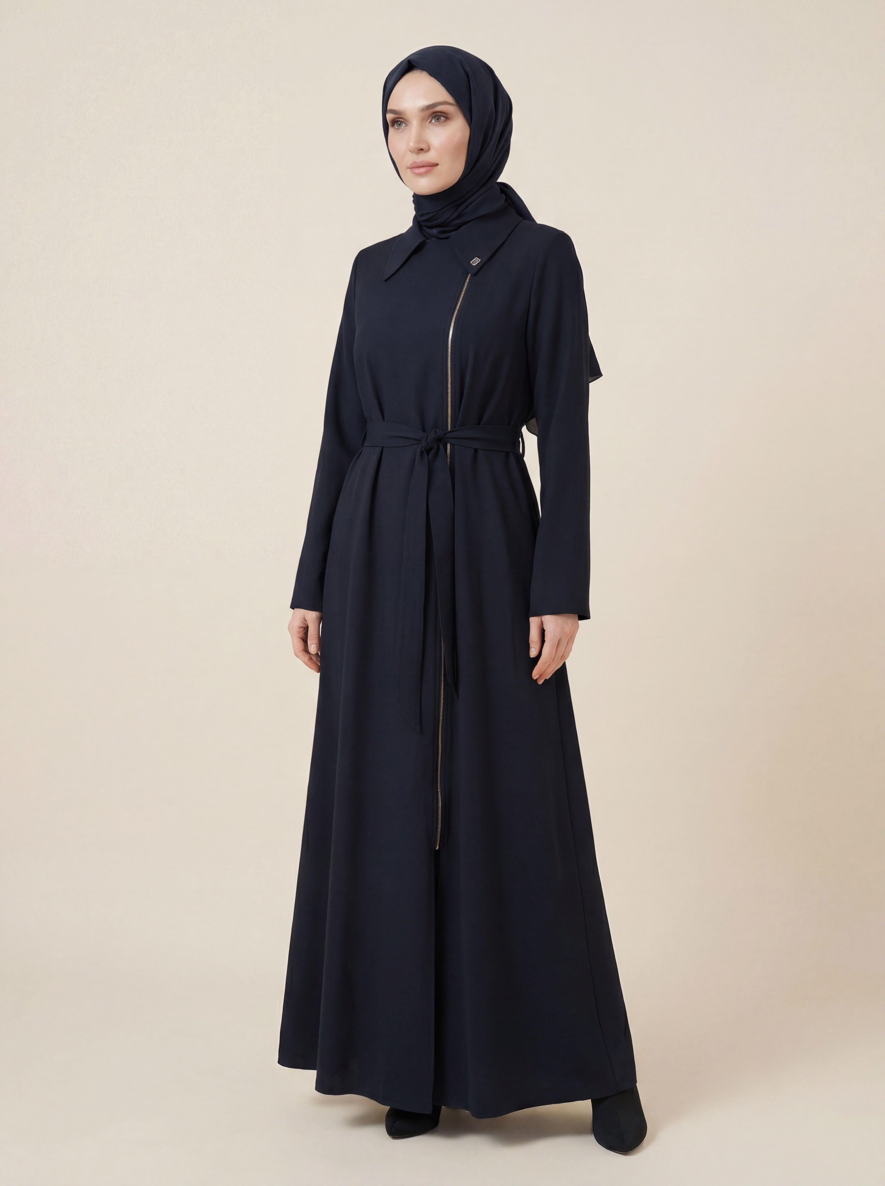 9546 Ceket Yakalı Ferace
