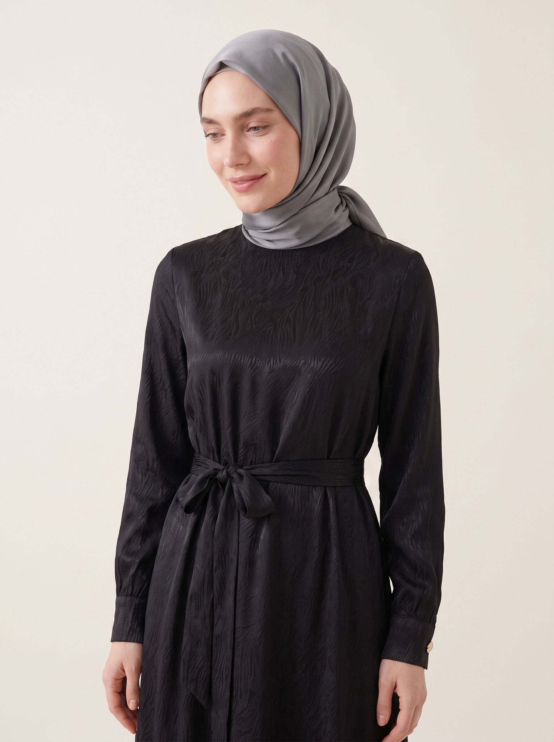 9728-2 Desenli Elbise