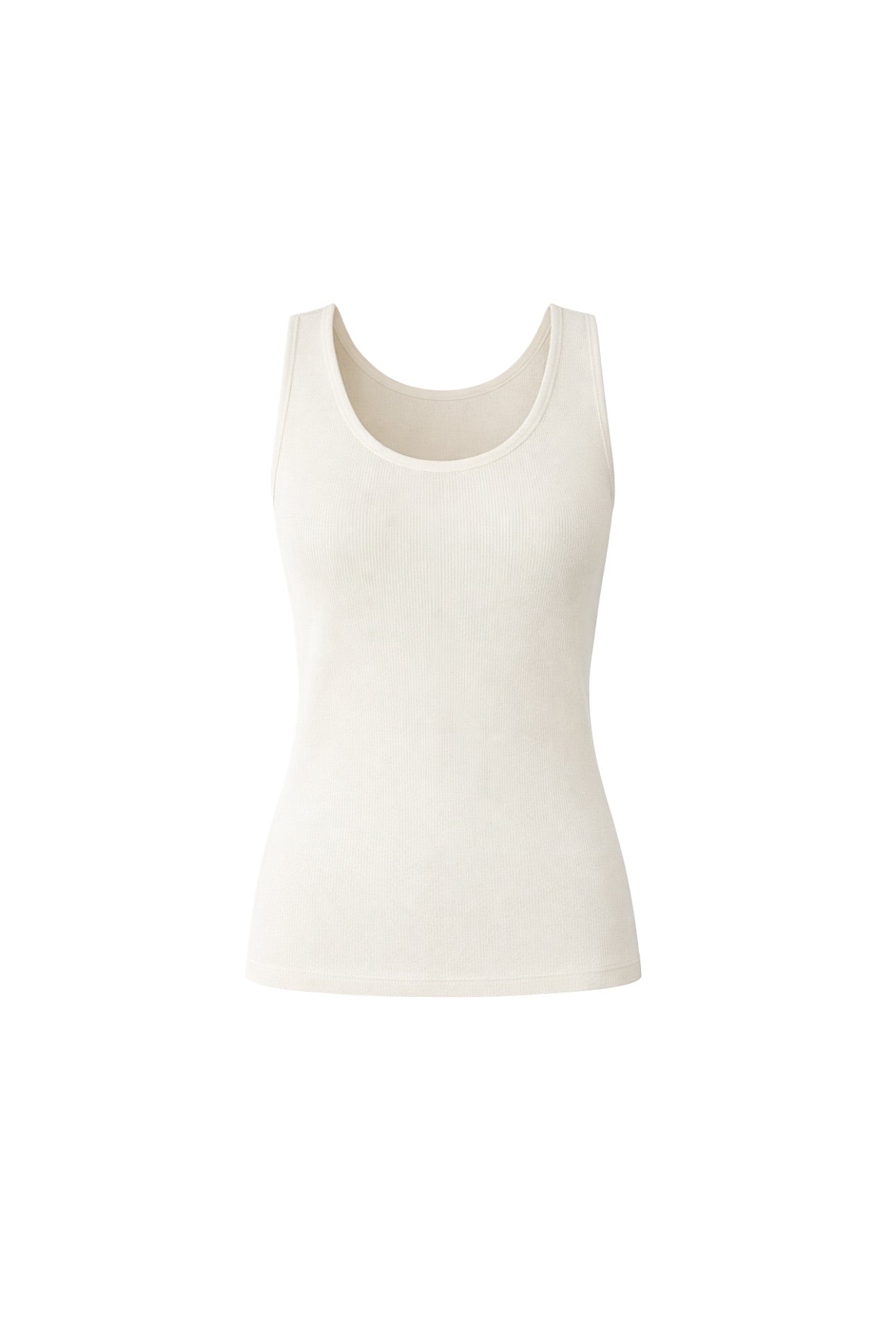 Oval Yaka Basic Ekru Triko Top