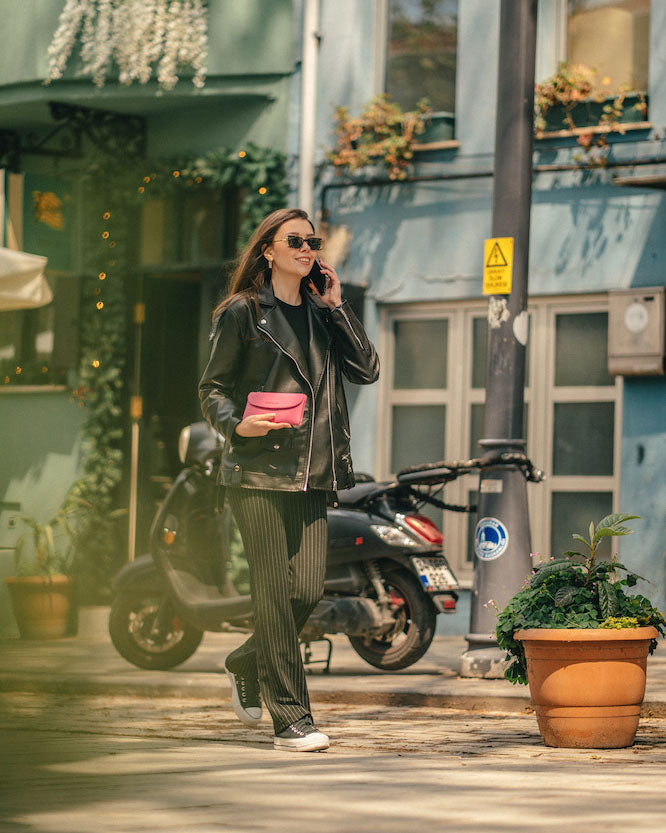 Kadın Cüzdan – Pembe Yumuşak Hakiki Deri | 2049