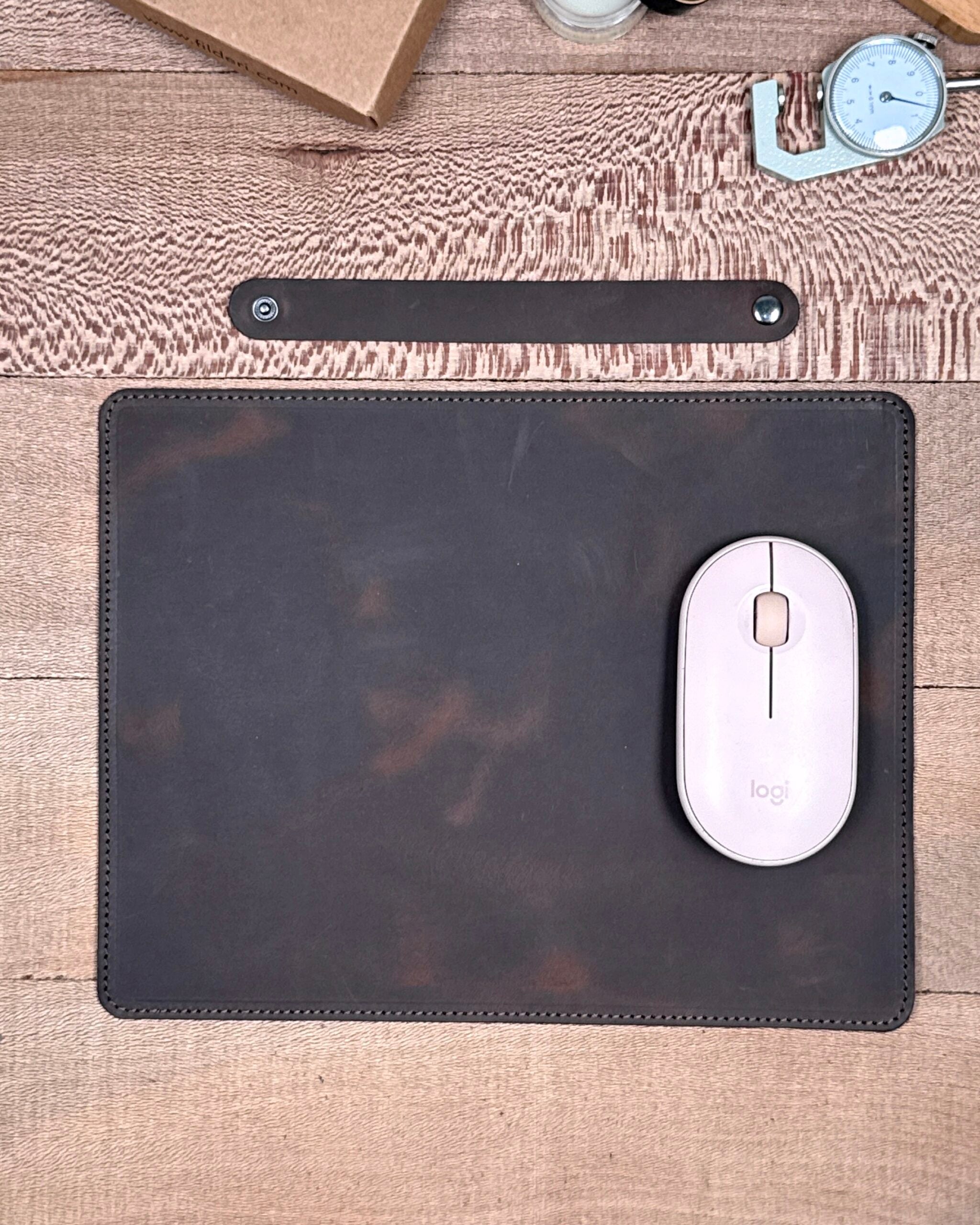 Hakiki Deri Mousepad – Kahve Renk Ofis Kullanımı İçin