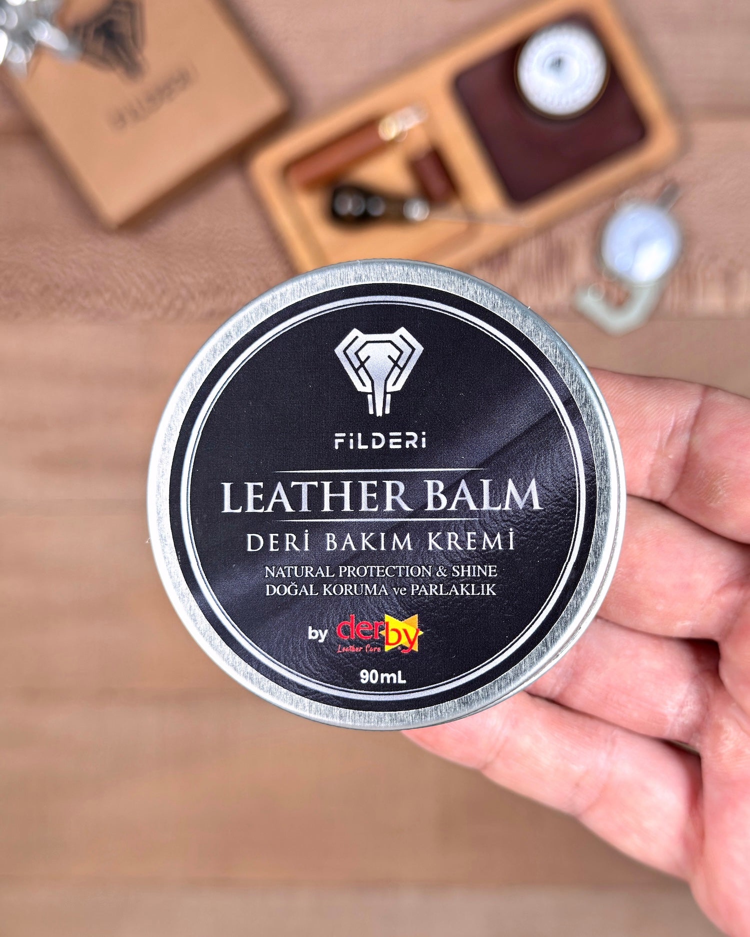 Hakiki Deri Bakım Kremi Metal Kutulu 90 ml