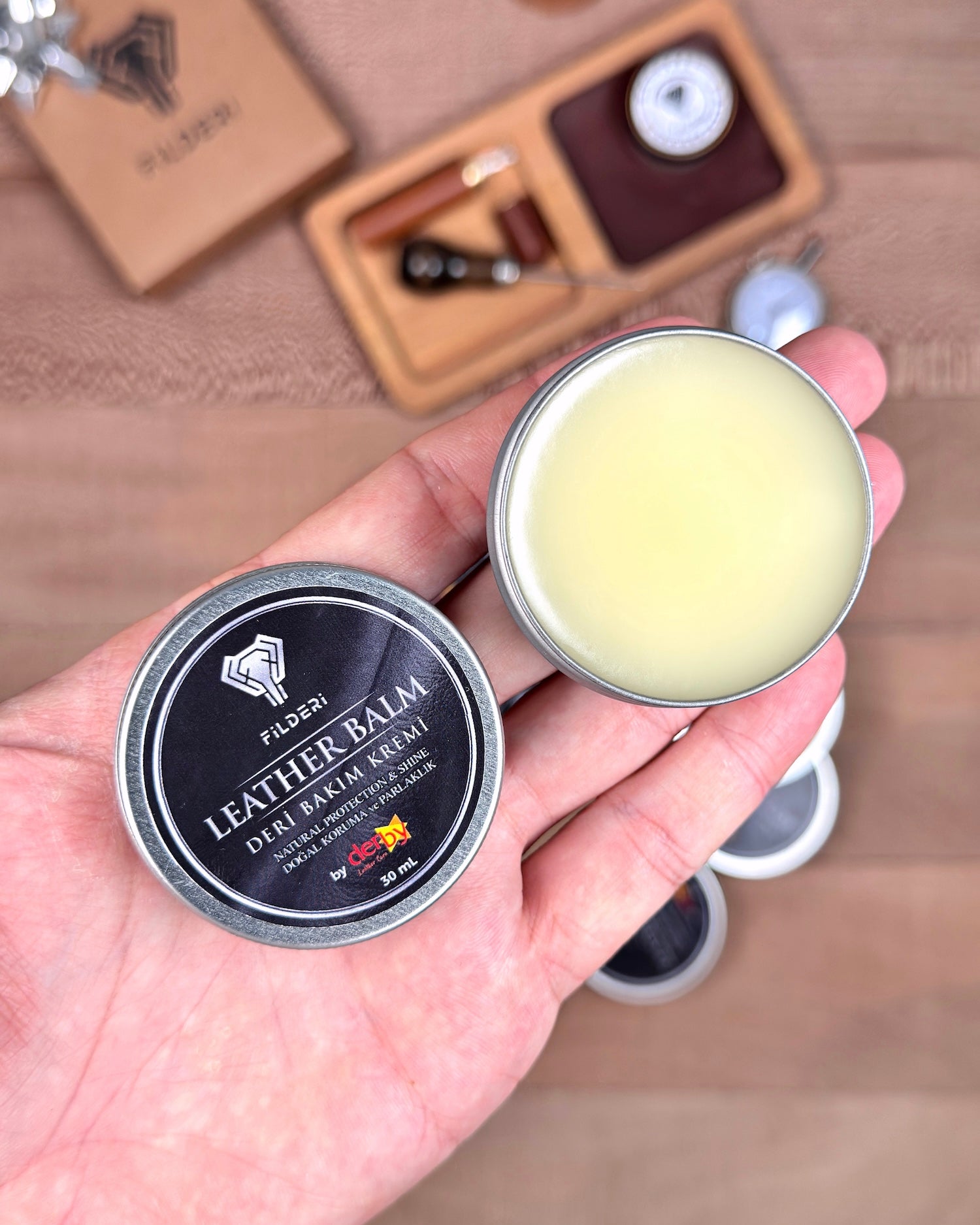 Hakiki Deri Bakım Kremi Metal Kutulu 30 ml