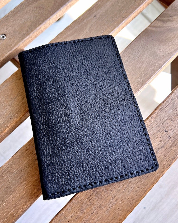 Defter Kılıfı – Gri Renk Hakiki Deri, Kapaklı Model | 2051