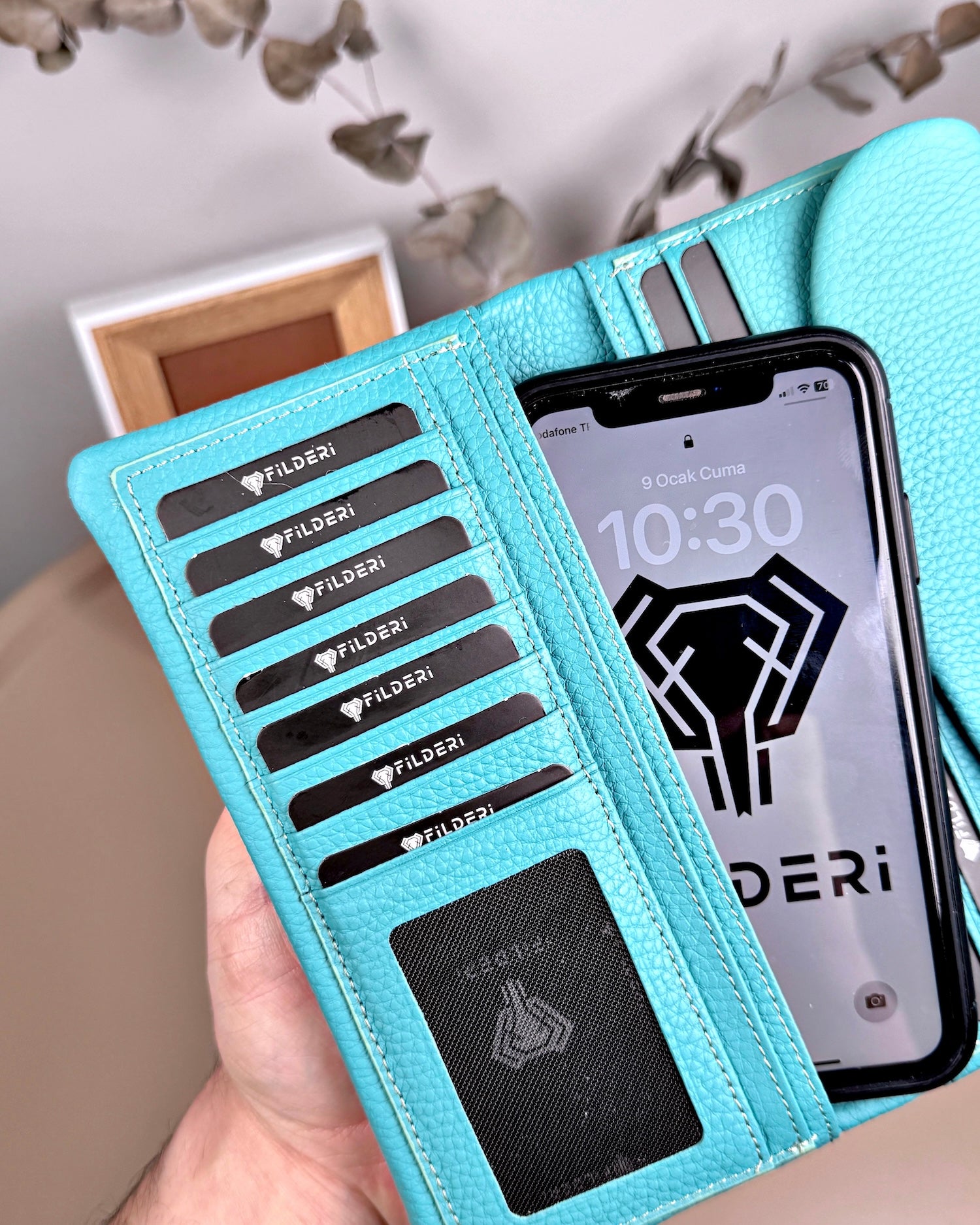 Kadın Cüzdan – Turkuaz Yumuşak Hakiki Deri | 2049