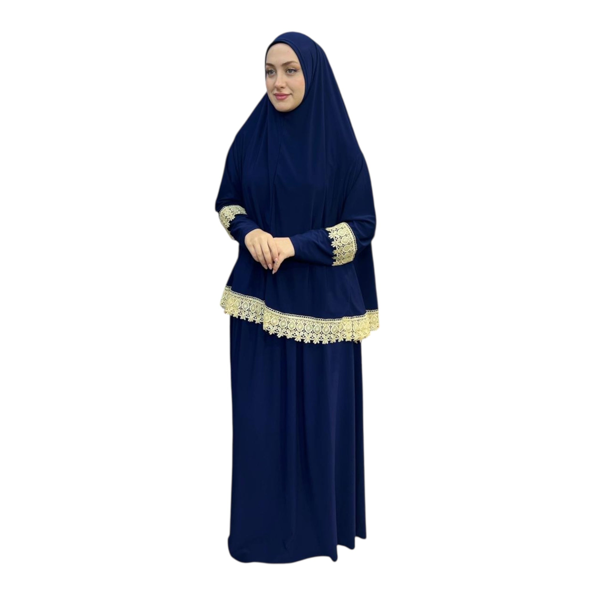DANTELLİ NAMAZ TAKIMI ELBISE