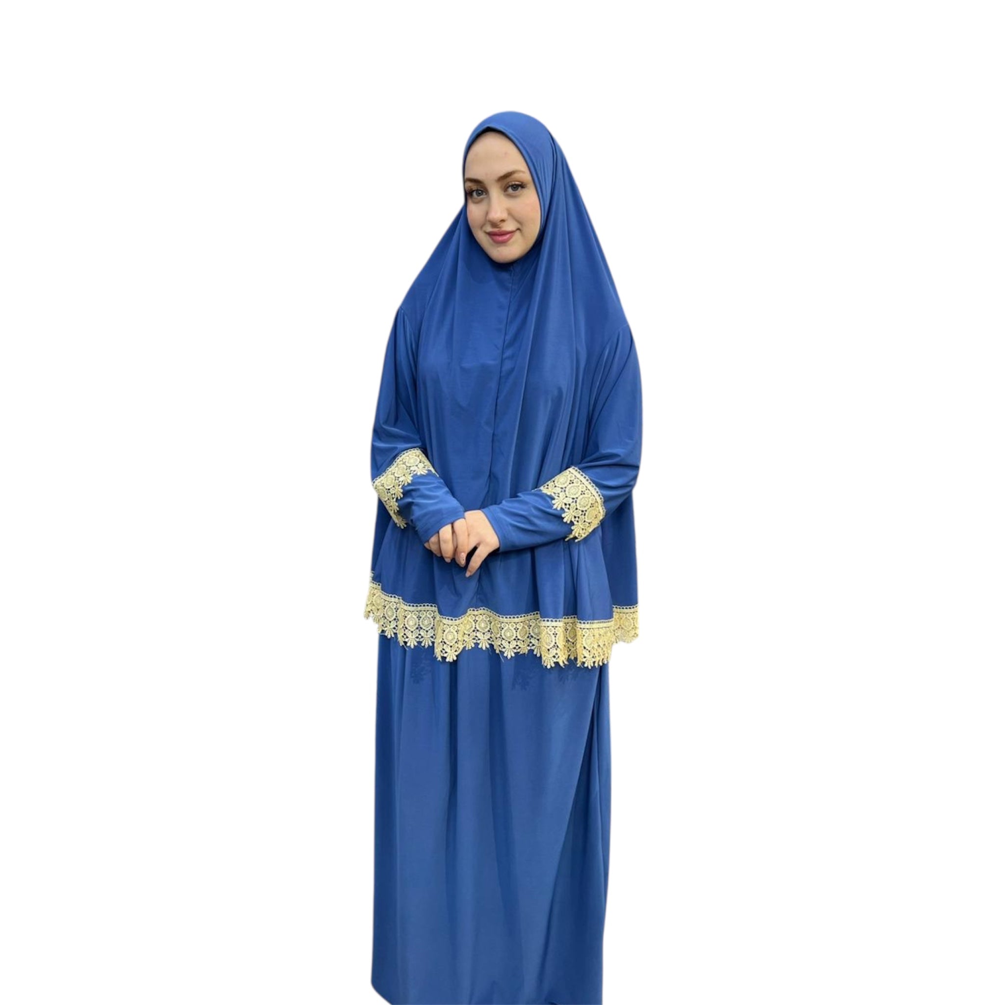 DANTELLİ NAMAZ TAKIMI ELBISE