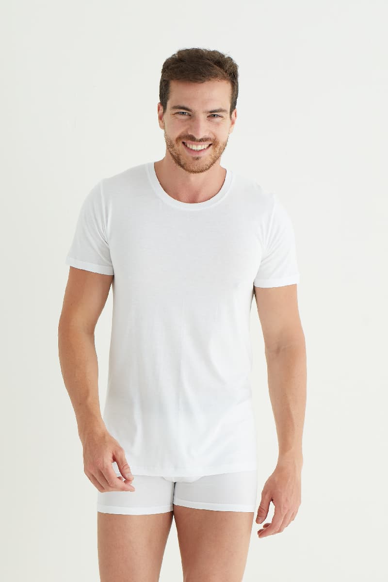 9353 Erkek Bamboo Kumaş T-shırt