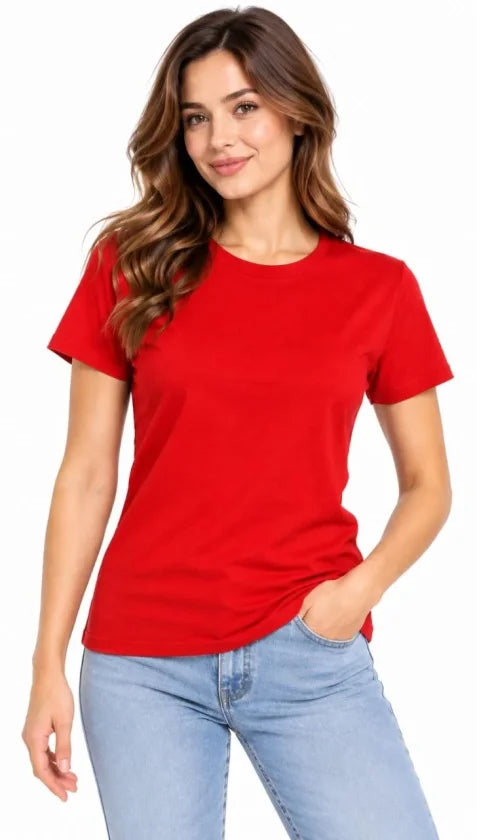 Basic Tişört Bisiklet Yaka Kısa Kol Günlük Yazlık Slim Fit T-Shirt