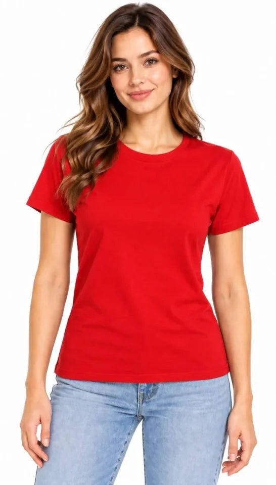 Basic Tişört Bisiklet Yaka Kısa Kol Günlük Yazlık Slim Fit T-Shirt