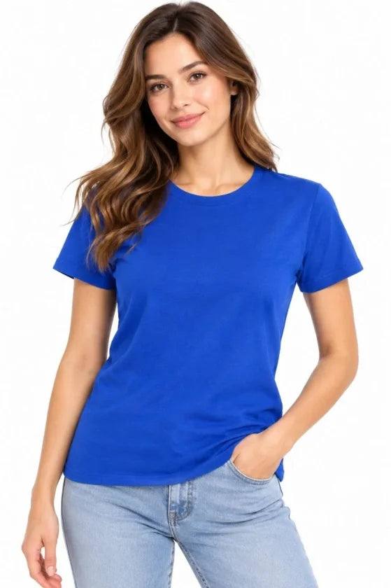 Basic Tişört Bisiklet Yaka Kısa Kol Günlük Yazlık Slim Fit T-Shirt